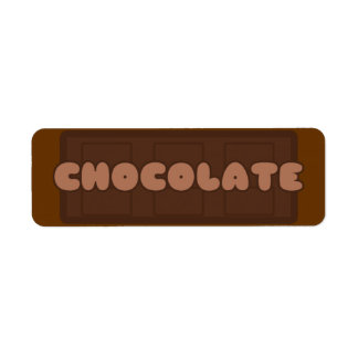 Étiquettes de boulangerie au chocolat sur mesure