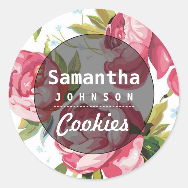 Étiquettes de boulangerie | Cookies faits maison a (Devant)