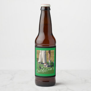 Étiquettes de bouteille de bière de golf personnal