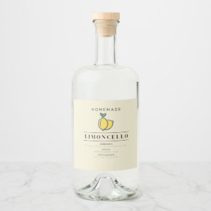 Étiquettes de bouteille de limoncello maison