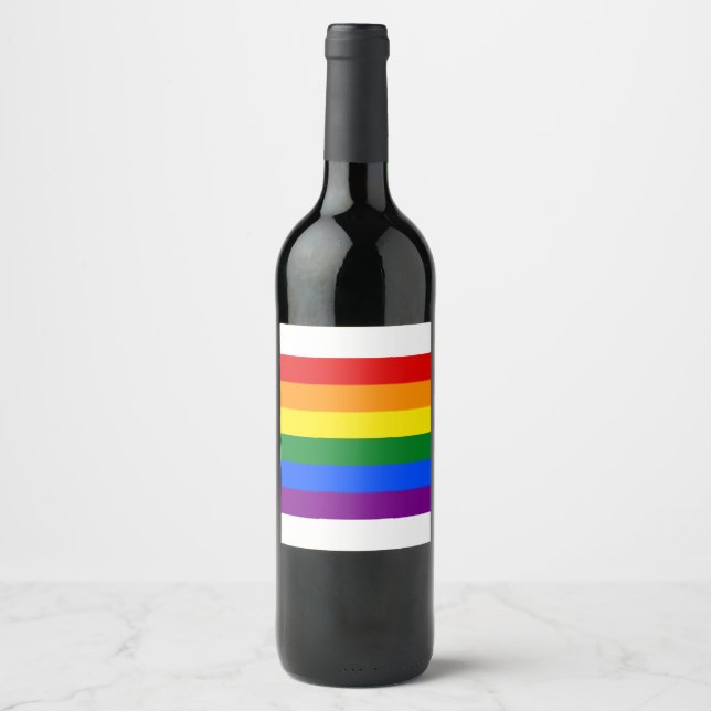 étiquettes de bouteille de vin arc-en-ciel (série  (Devant)