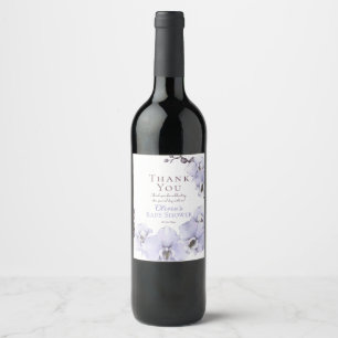 Étiquettes de bouteille de vin Lavande Orchidée po