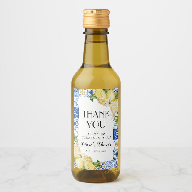 Étiquettes de bouteille de vin pour la douche de m (Devant)