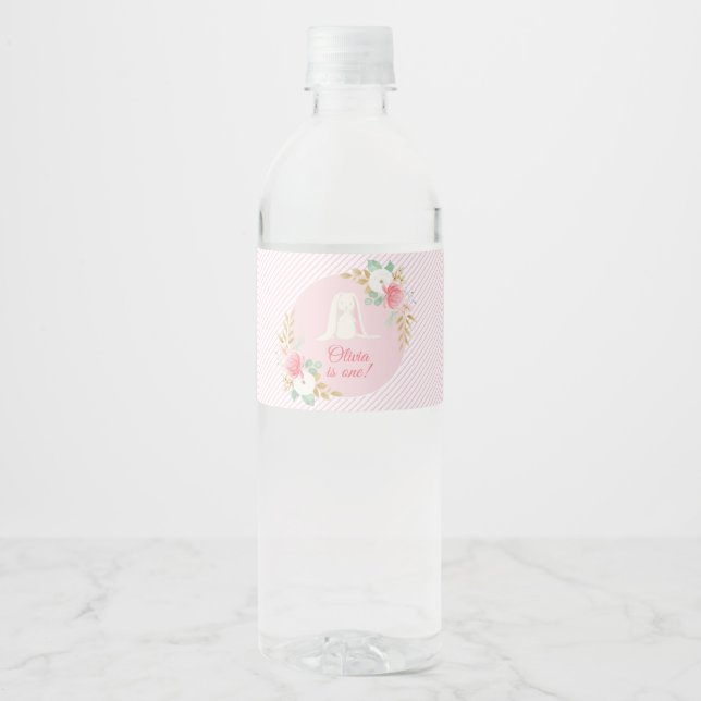 Étiquettes de bouteille d'eau d'anniversaire de So (Devant)