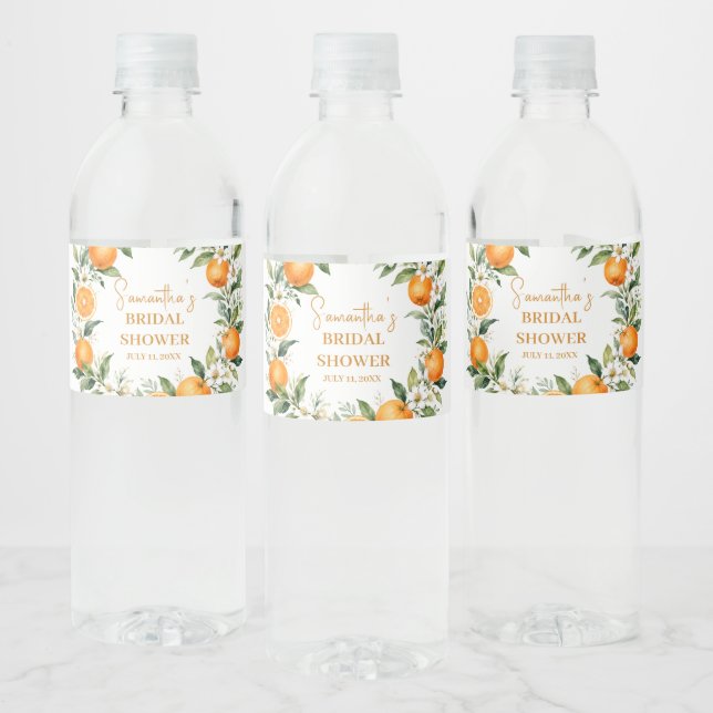 Étiquettes de bouteille d'eau de douche nuptiale M (Bouteilles)