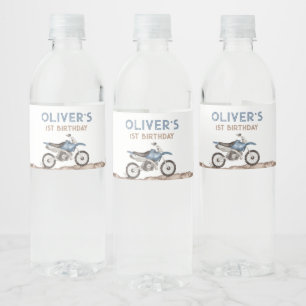 Étiquettes de bouteille d'eau de moto cross Fast O