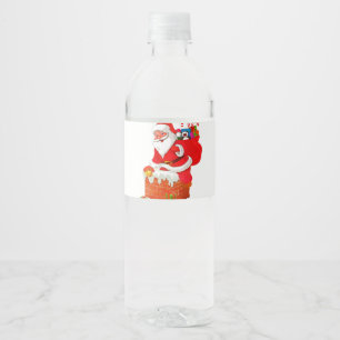 Étiquettes de bouteille d'eau de Père Noël 🎄