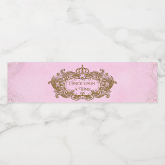 Étiquettes de bouteille d'eau de princesse Il étai