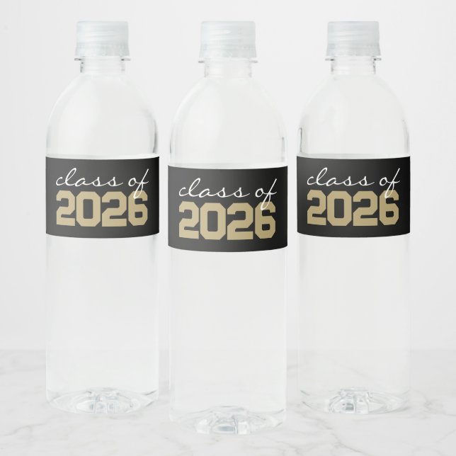 Étiquettes de bouteille d'eau de remise des diplôm (Bouteilles)