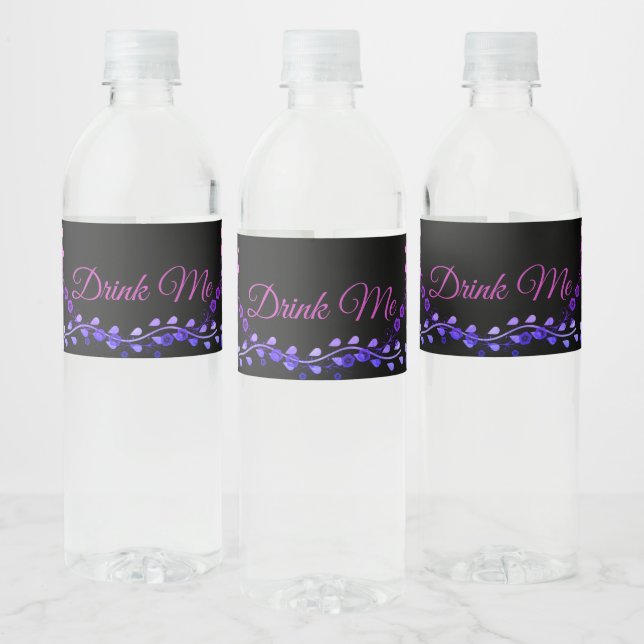Étiquettes de bouteille d'eau douce Neon pour Mari (Bouteilles)