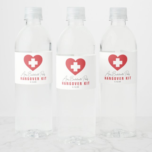 Étiquettes de bouteille d'eau du kit de gueule de  (Bouteilles)