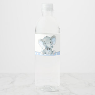 Étiquettes de bouteille d'eau pour Baby Shower Élé