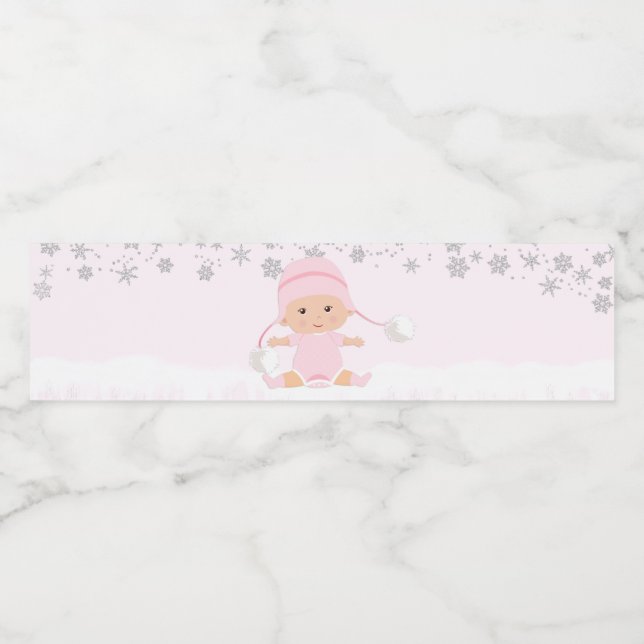 Étiquettes de bouteille d'eau pour Baby Shower Fle (Étiquettes simples)