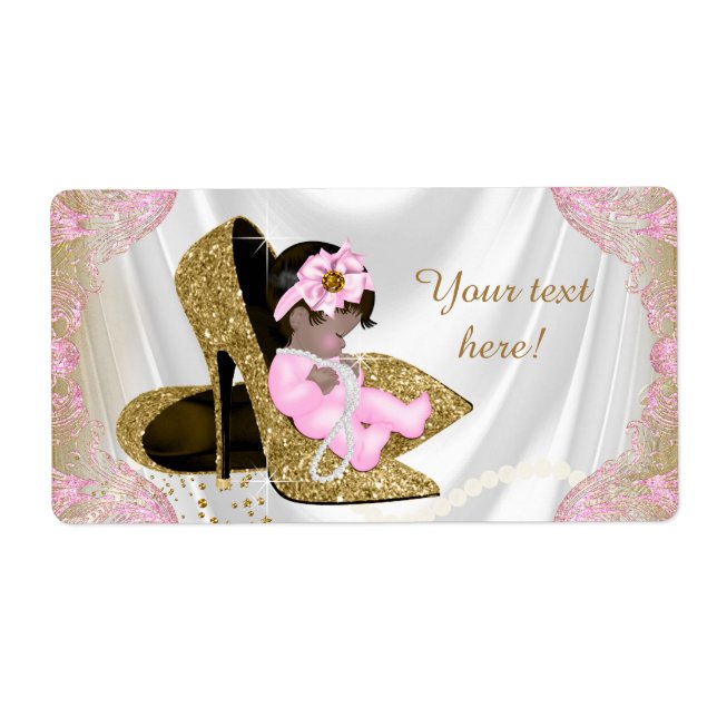 Étiquettes de bouteille d'eau pour Baby Shower Pin (Devant)