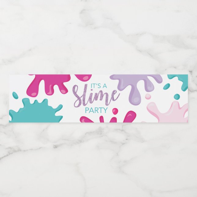 Étiquettes de bouteille d'eau pour fête d'annivers (Étiquettes simples)