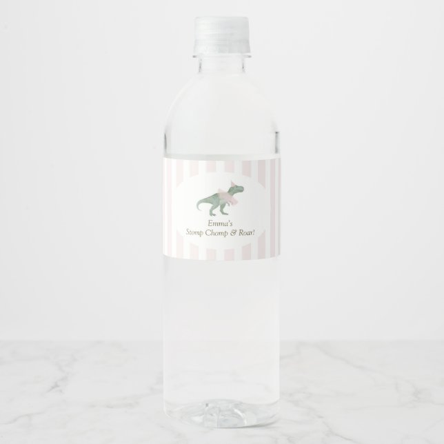 Étiquettes de bouteille d'eau pour fille avec tutu (Devant)