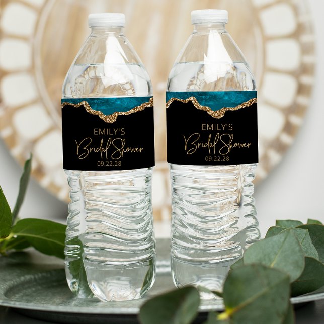 Étiquettes de bouteille d'eau pour la fête de mari (Créateur téléchargé)