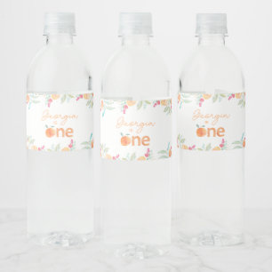 Étiquettes de bouteille d'eau pour le 1er annivers