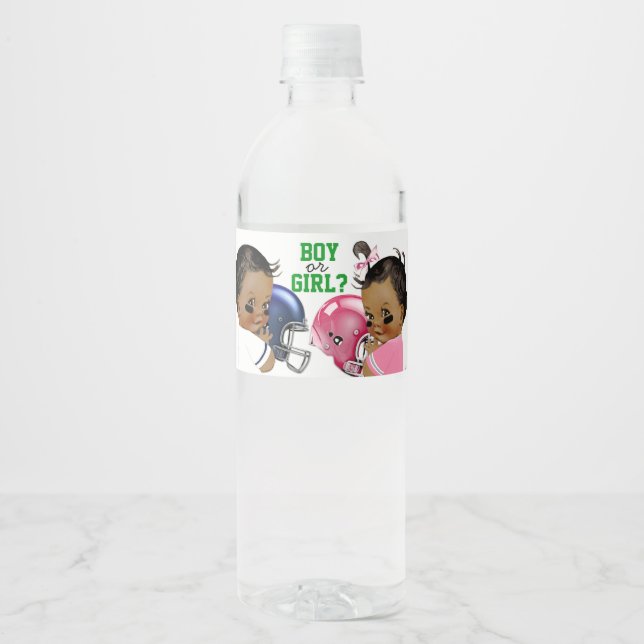 Étiquettes de bouteille d'eau pour révélation du s (Devant)