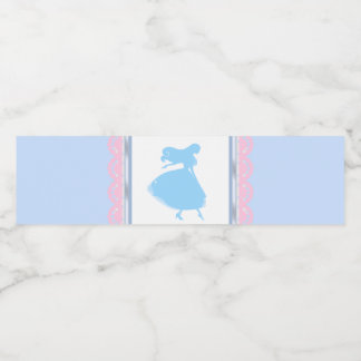 Étiquettes de bouteille d'eau Princesse Cendrillon