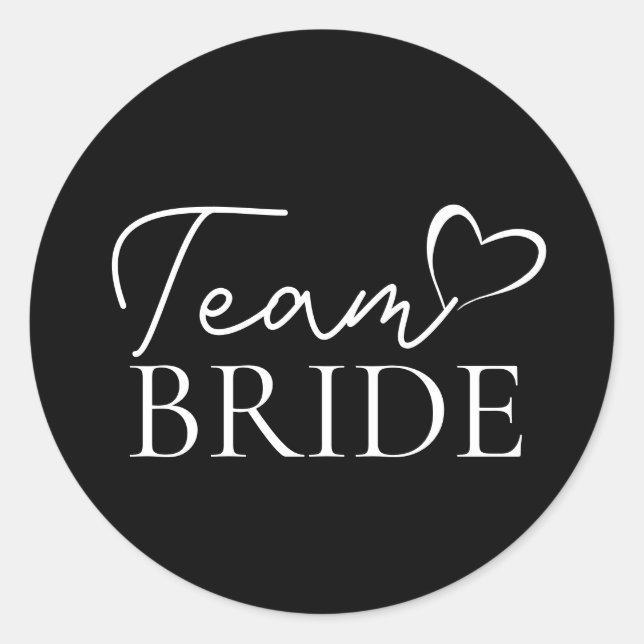 Étiquettes de bouteille Team Bride – Enterrement d (Devant)