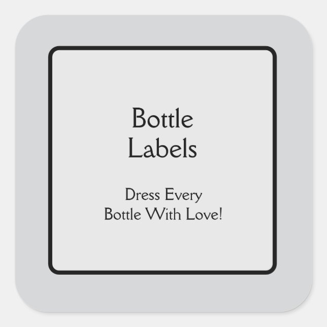 Étiquettes de bouteilles (Devant)