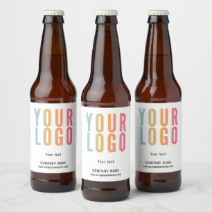 Étiquettes de bouteilles de bière minimalistes bla