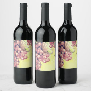 Étiquettes de bouteilles de vin de vignoble person
