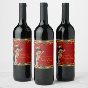 Étiquettes de bouteilles de vin Prince Rouge Noir 