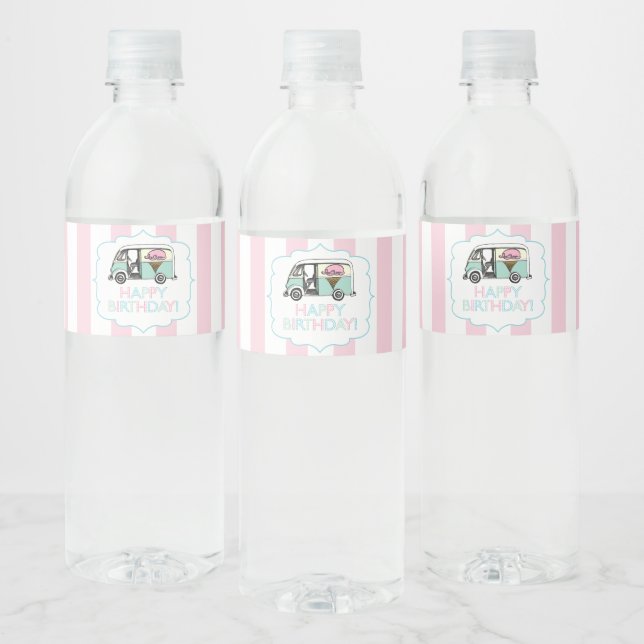 Étiquettes de bouteilles d'eau d'anniversaire de c (Bouteilles)