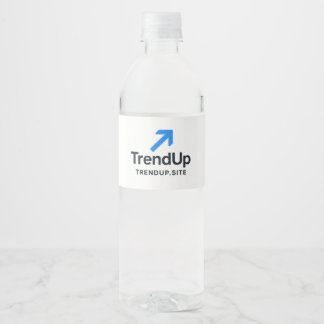 Étiquettes de bouteilles d'eau de mariage élégante