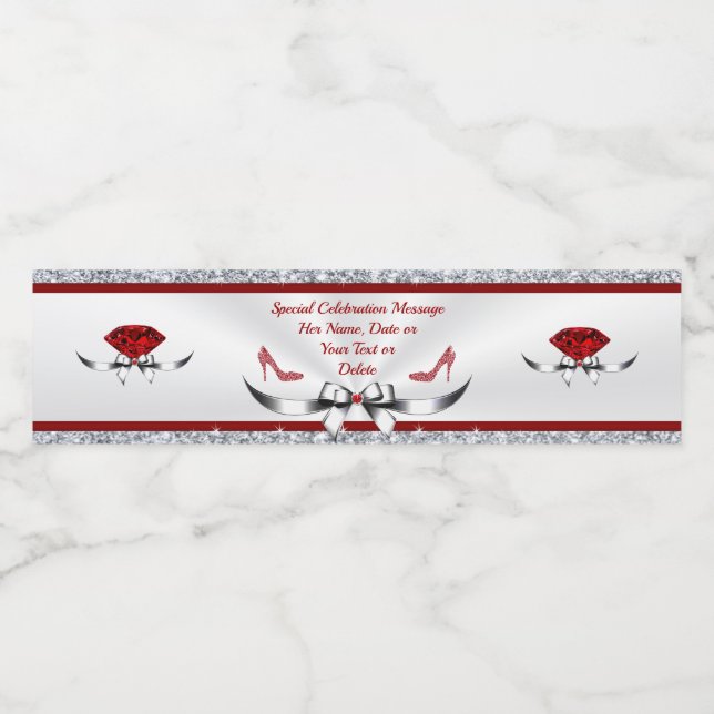 Étiquettes de bouteilles d'eau personnalisées pour (Étiquettes simples)