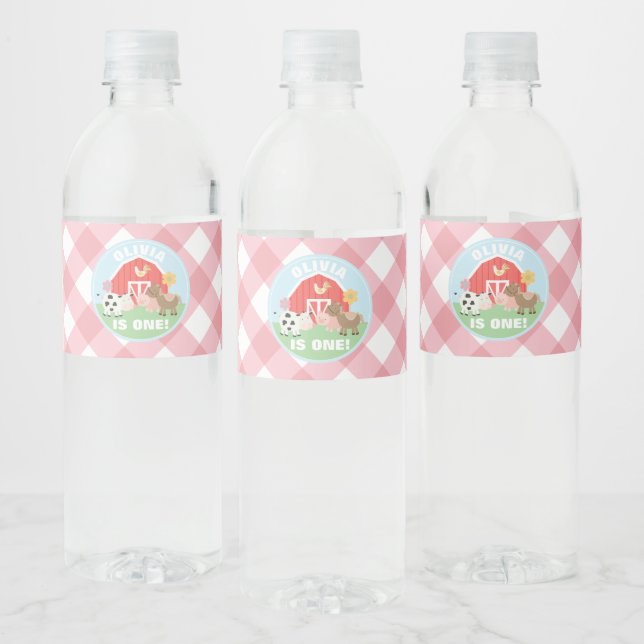 Étiquettes de bouteilles d'eau pour fête d'anniver (Bouteilles)
