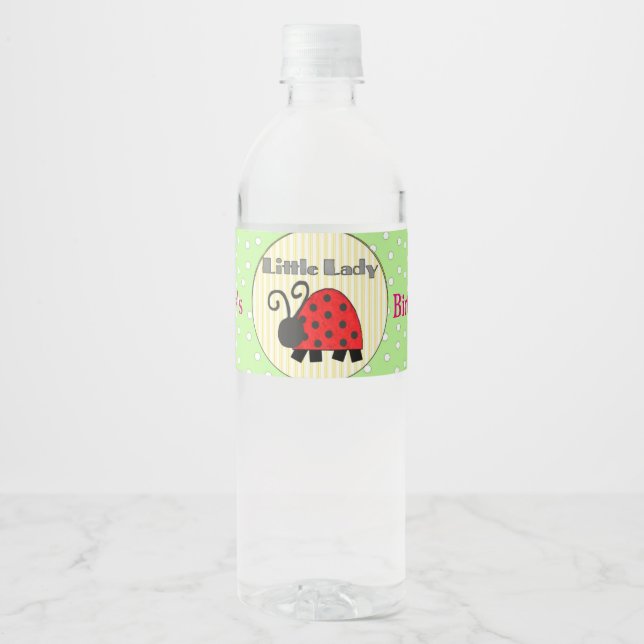 Étiquettes de bouteilles d'eau pour fête d'anniver (Devant)