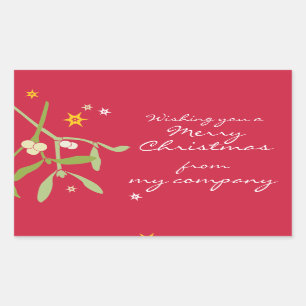 Étiquettes de cadeau d'affaires de Joyeux Noël