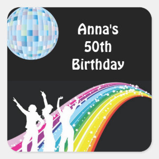 Étiquettes de cadeau d'anniversaire de danse de