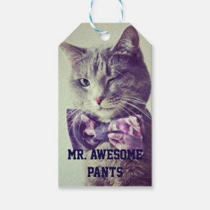 Étiquettes de cadeau d'anniversaire de M. Awesome
