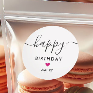 Étiquettes de cadeau d'anniversaire de n'importe q
