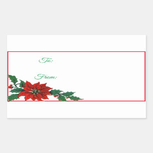 Étiquettes de cadeau d'autocollant de Noël de