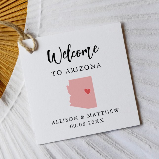 Étiquettes de cadeau de bienvenue de mariage en Ar (Créateur téléchargé)