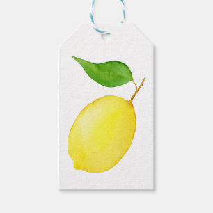 Étiquettes de cadeau de citron