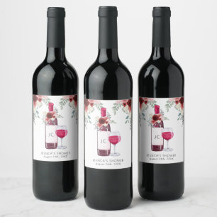 Étiquettes de cadeau de dégustation de vin rouge a
