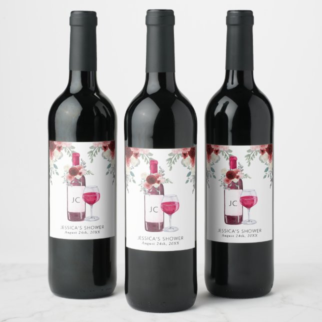 Étiquettes de cadeau de dégustation de vin rouge a (Bouteilles)
