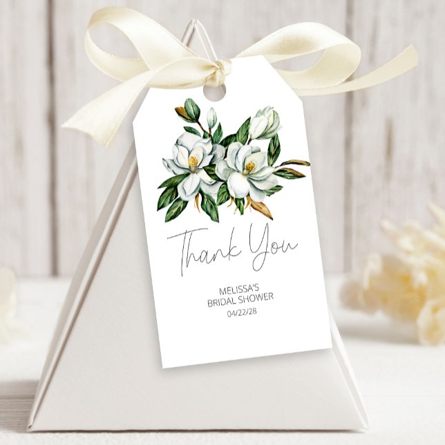 Étiquettes de cadeau de mariage florales rustiques (Créateur téléchargé)