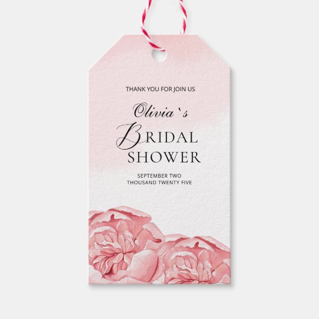 Étiquettes de cadeau de mariage moderne (Devant)