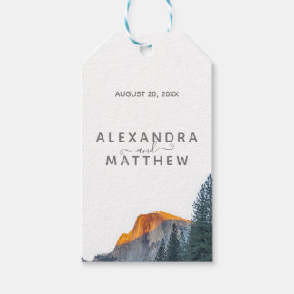 Étiquettes de cadeau de mariage pour le coucher de