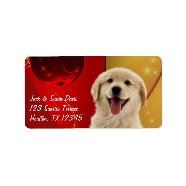 Étiquettes de cadeau de Noël ou d'adresse pour Ret (Devant)
