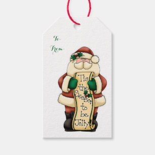 Étiquettes de cadeau de Noël/Père Noël