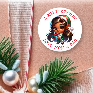 Étiquettes de cadeau de Noël personnalisées pour v