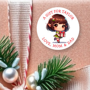 Étiquettes de cadeau de Noël personnalisées pour v